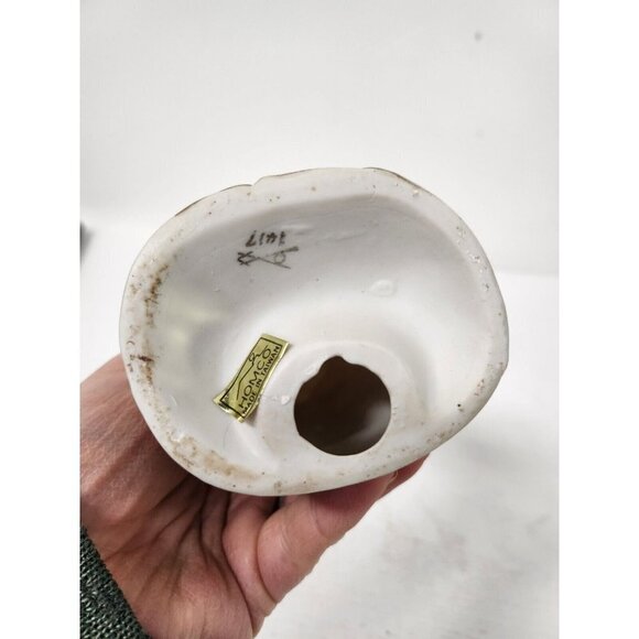 Vintage Homco Farm Woman with Grapes and Dog Large Porcelain Figurine #1417 - Picture 8 of 10